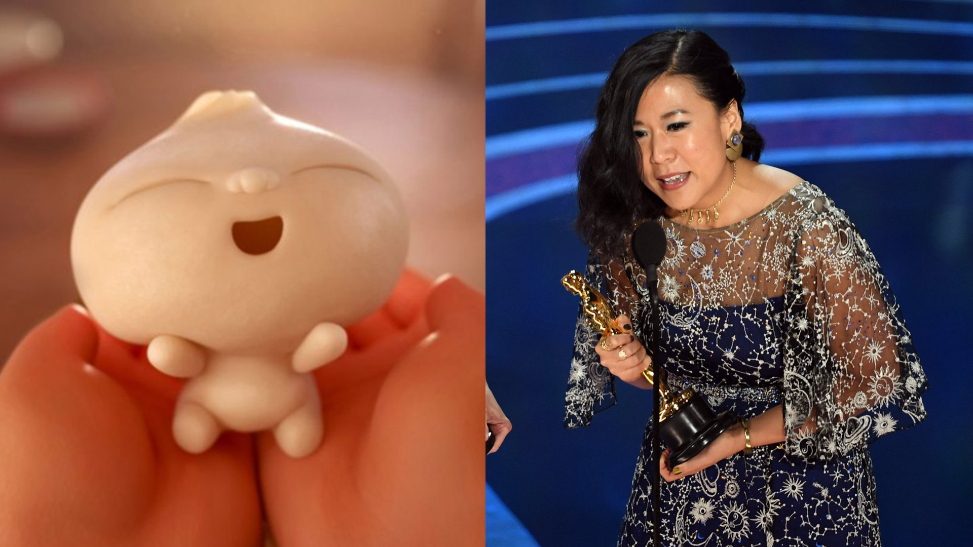 Pixar製作的《包寶寶》為華裔女導演史之予（右）（OSCARS官方圖片）作品，亦是《超人特攻隊2》映前短片。（劇照）